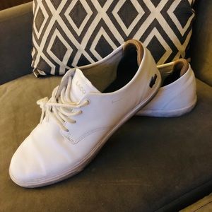 Lacoste white shoes